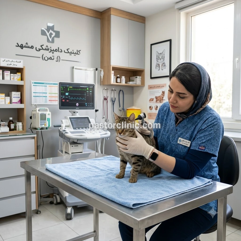 کلینیک دامپزشکی برای درمان گربه در مشهد ارشاد